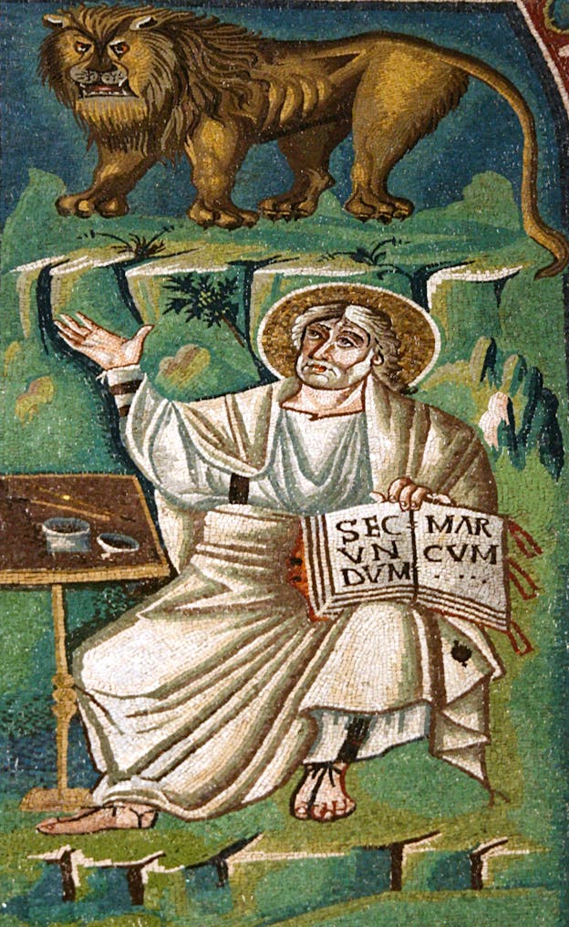 Mosaic of Saint Mark the Evangelist, Ravenna, Italy, c. 547 CE